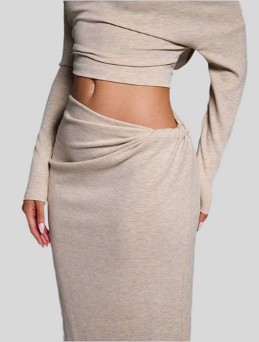 SEXY SET T-SHIRT LONG SKIRT 5 COLRS