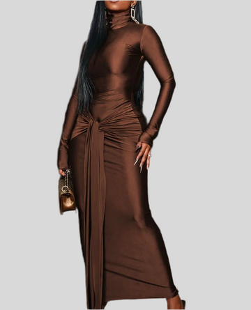 VESTIDO LARGO LYCRA BANDA CADERA 4 CLRS