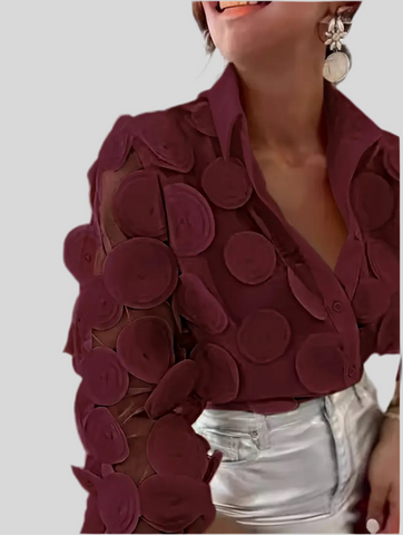 CAMISA DE ORGANZA CÍRCULOS 6 CLRS
