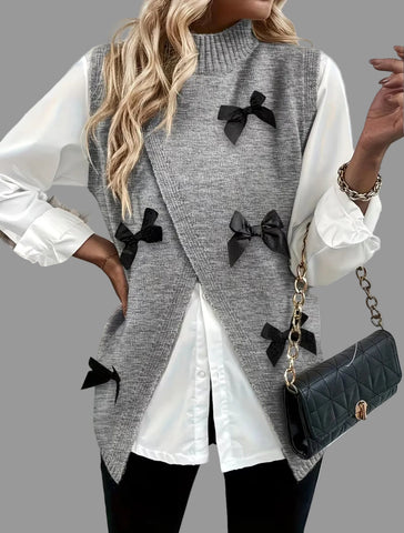 CHALECO DE PUNTO CRUZADO LAZOS 4 CLRS