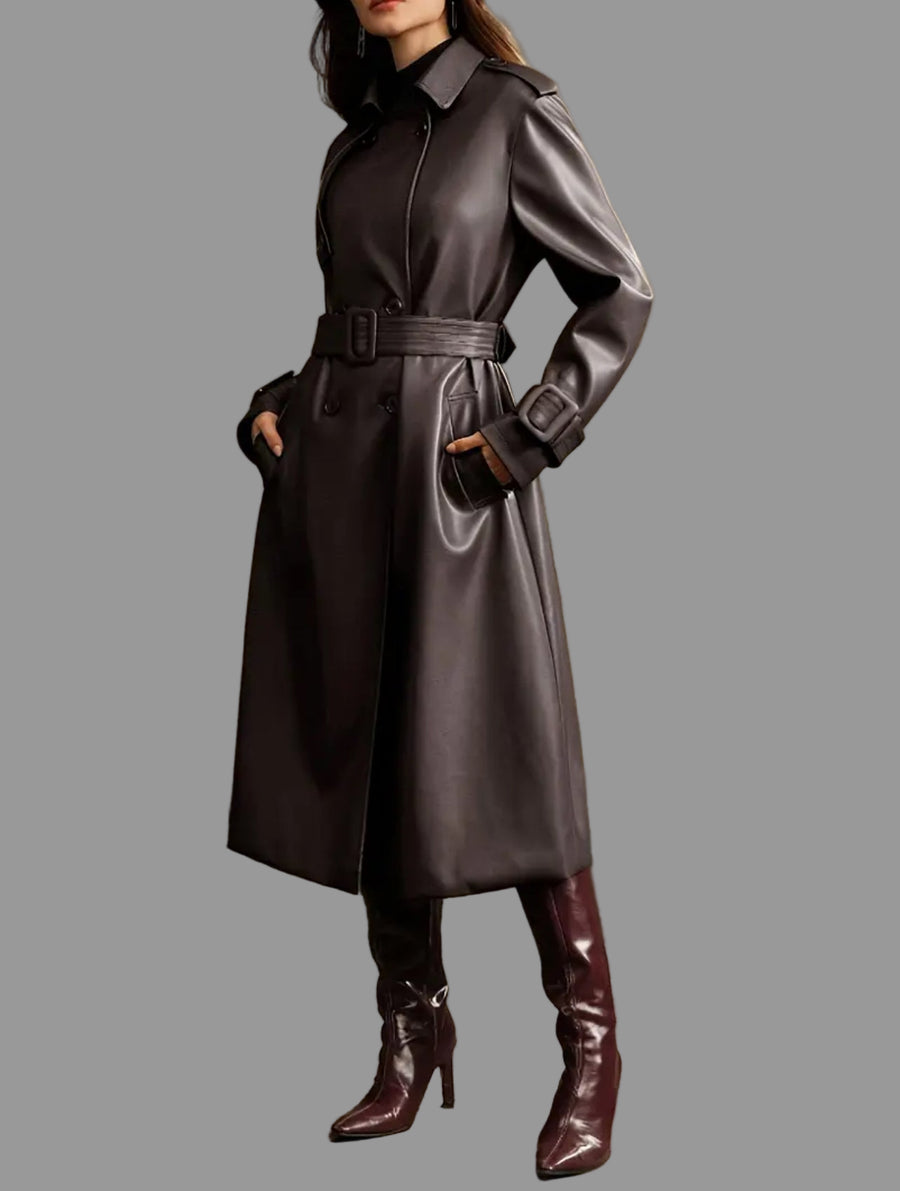 ABRIGO DE NAPA ECOPIEL CON COMANDOS 2 CLRS