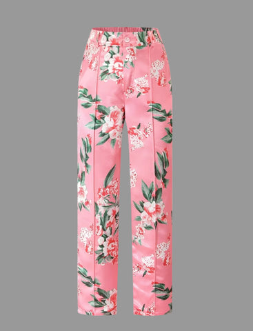 TRAJE DE CHAQUETA ESTAMPADO FLORAL