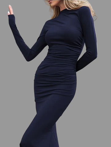 VESTIDO LARGO DE LYCRA SIRENA 6 CLRS