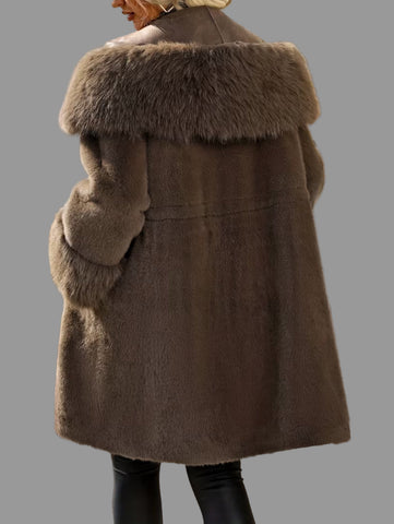 ABRIGO ESTILO PARKA PIEL ECO 3 CLRS