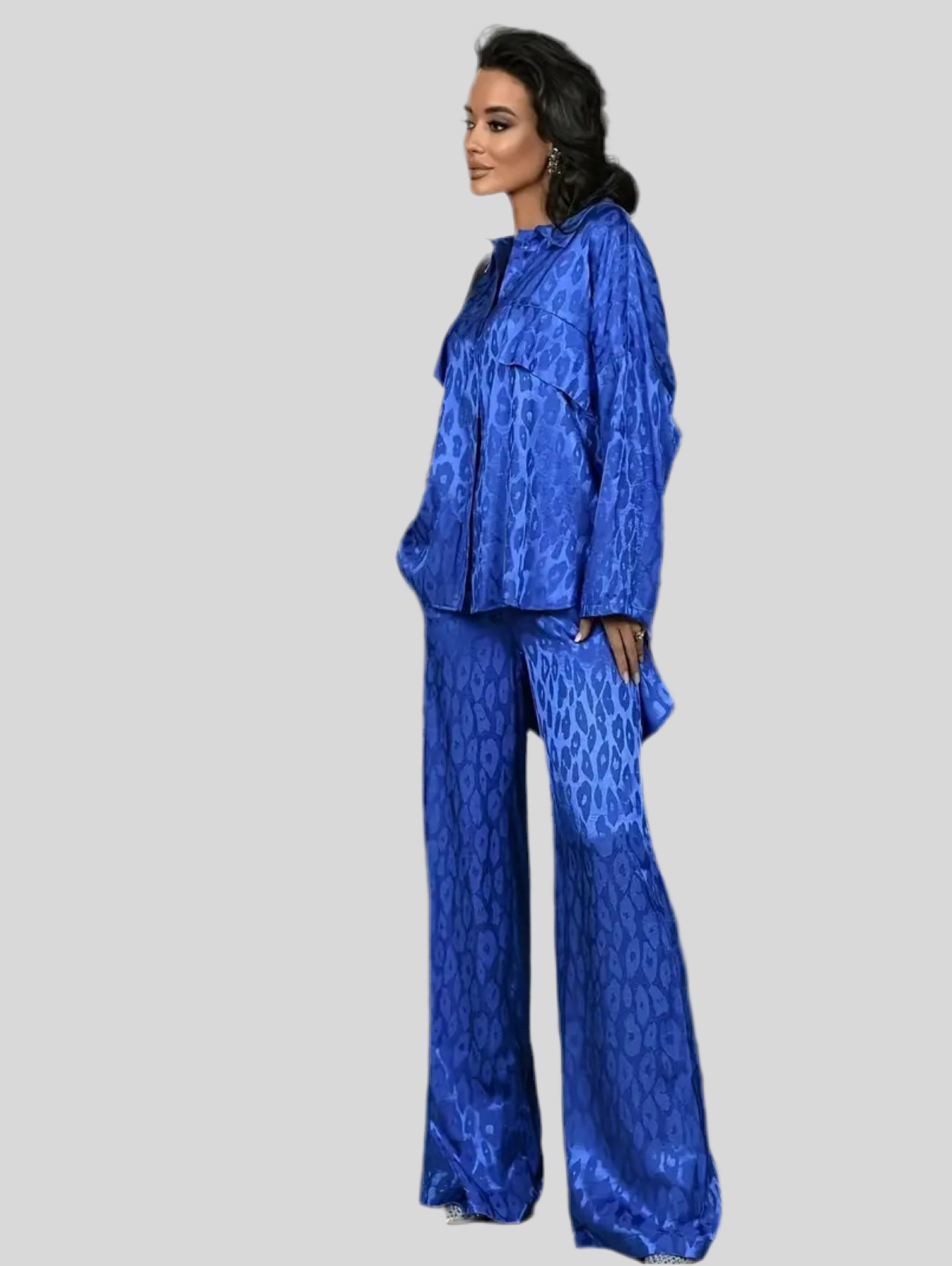 CONJUNTO Y CAMISA SATÉN 2 COLORES