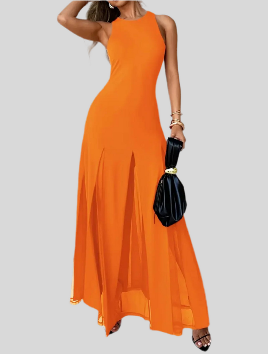 VESTIDO CON TRANSPARENCIAS 4 CLRS
