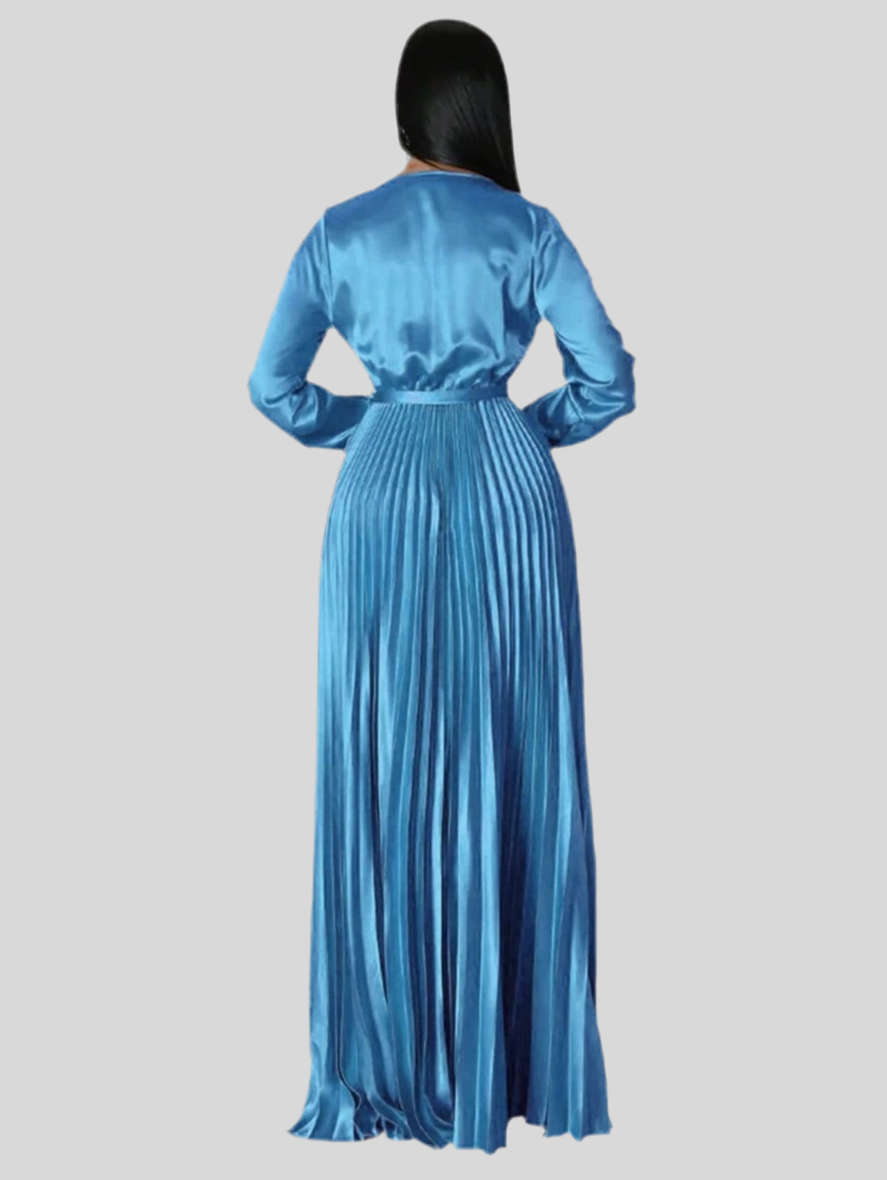 VESTIDO CRUZADO PLISADO 8 CLRS