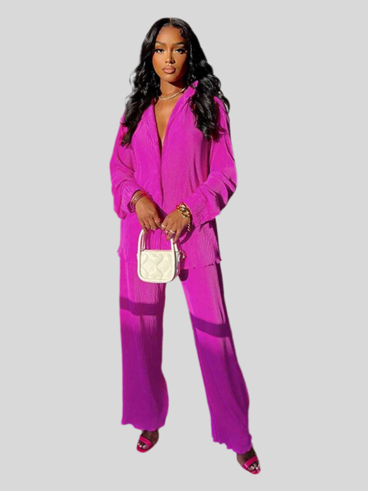 OVERSIZE PLEATED SET 16 CLRS