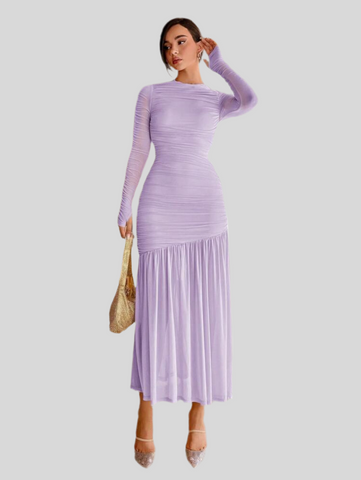 VESTIDO DE TUL DRAPEDO 19 CLRS