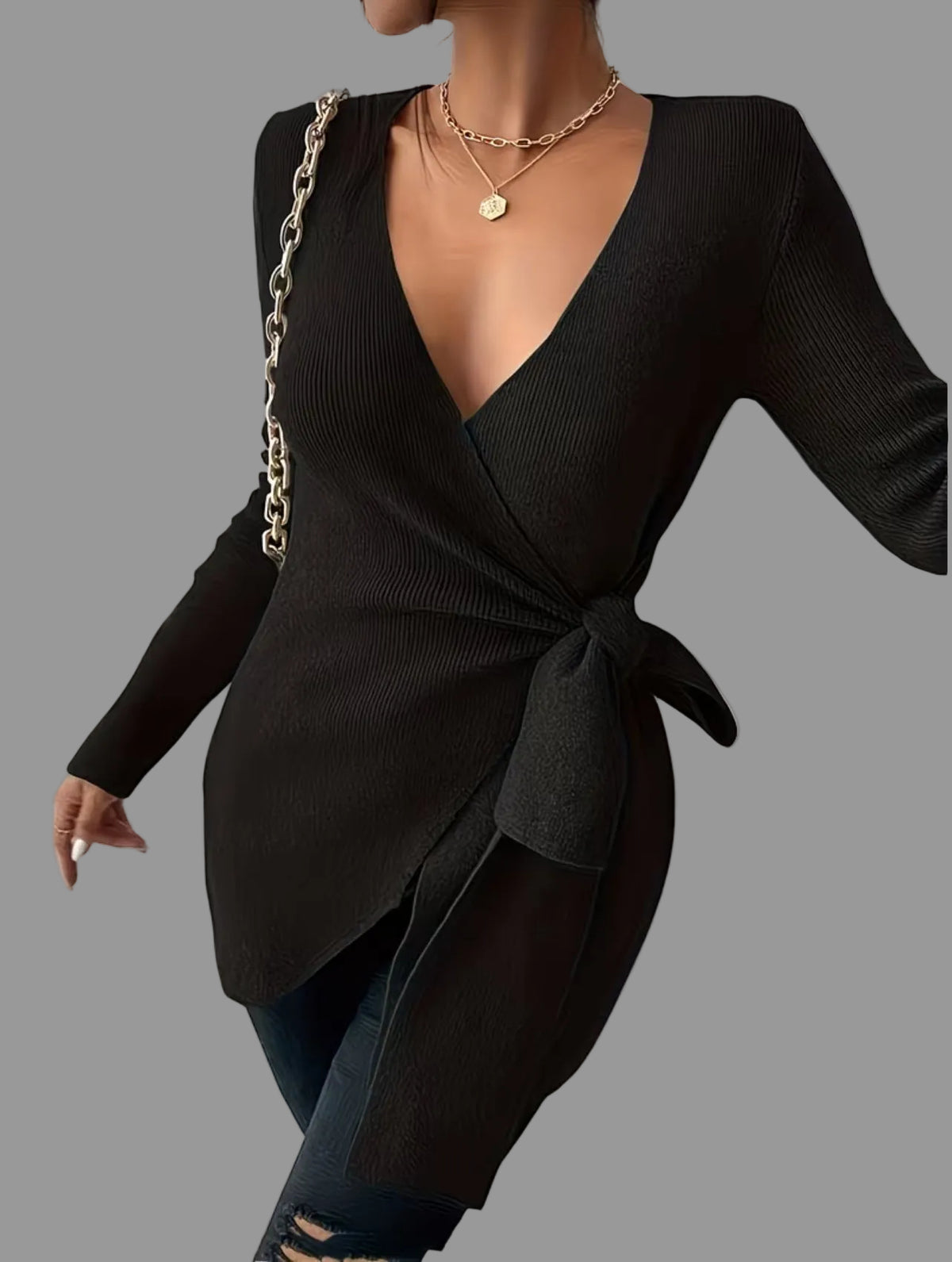 JERSEY LARGO CRUZADO 3 CLRS