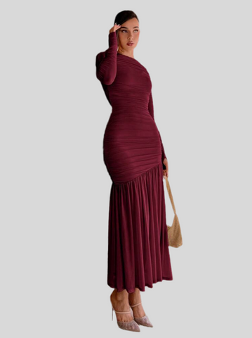 VESTIDO DE TUL DRAPEDO 19 CLRS