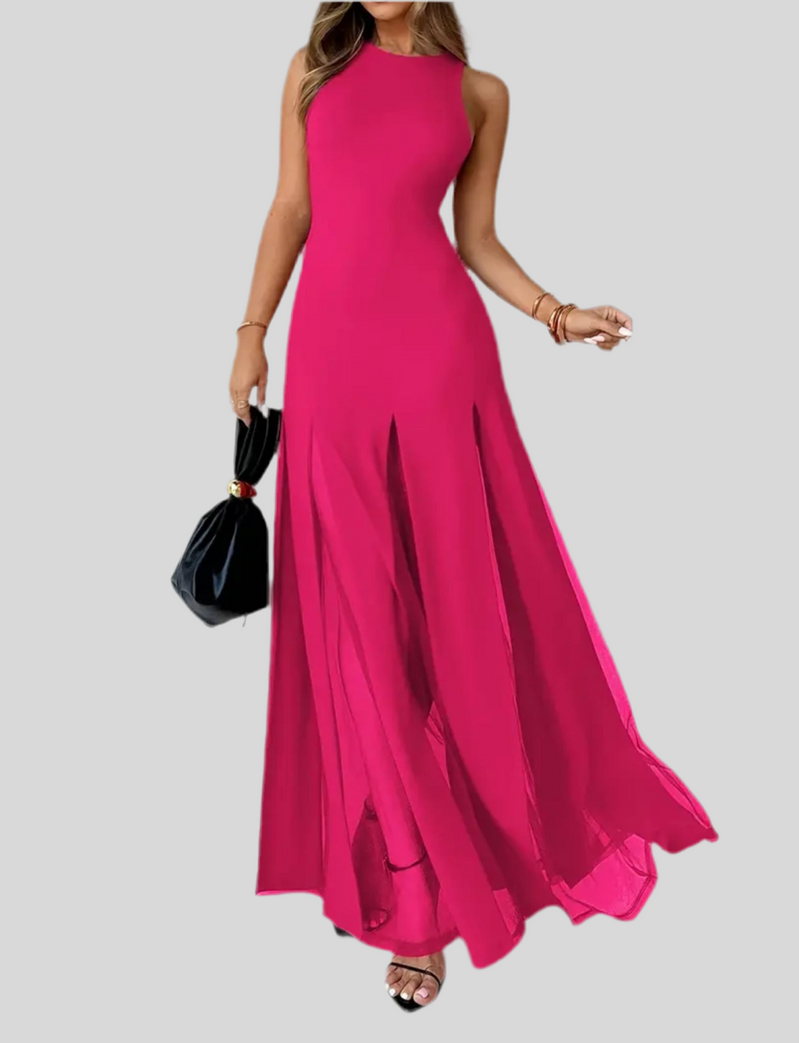 VESTIDO CON TRANSPARENCIAS 4 CLRS