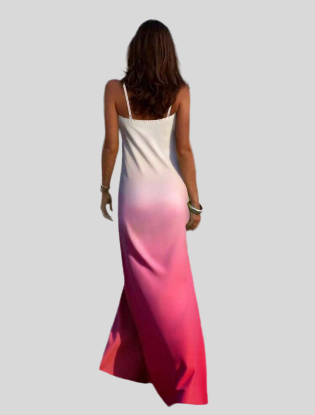 VESTIDO DE SATÉN LENCERO DEGRADÉ 3 CLRS