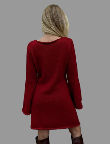 VESTIDO CORTO DE PUNTO A-LINE 3 CLRS