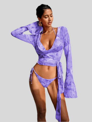 BIKINI DE TRIANGULO ESTAMPADO