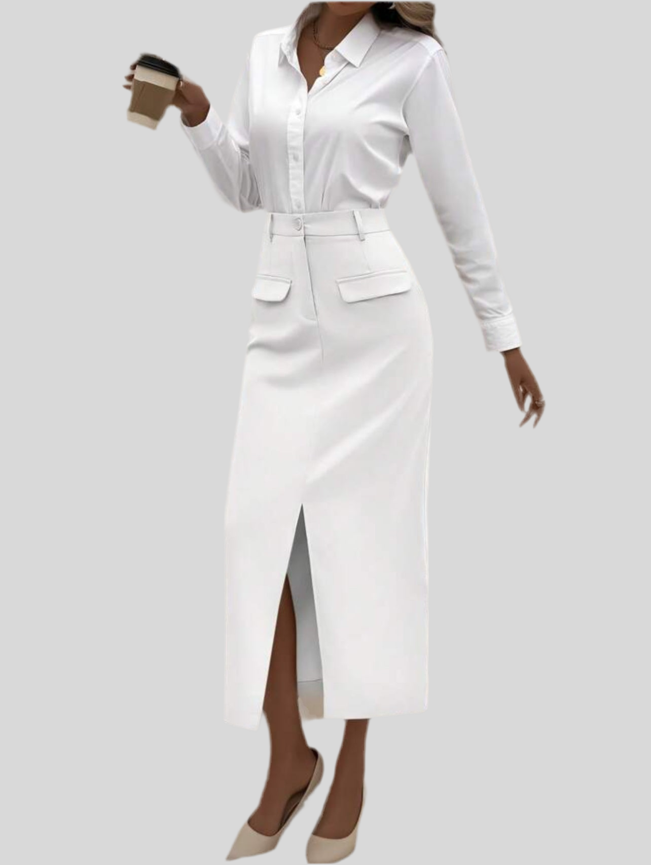 STRAIGHT EXECUTIVE SKIRT 4 CLRS