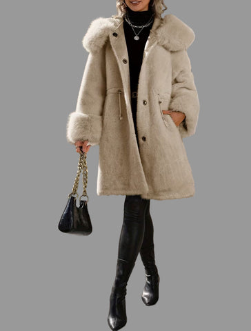 ABRIGO ESTILO PARKA PIEL ECO 3 CLRS