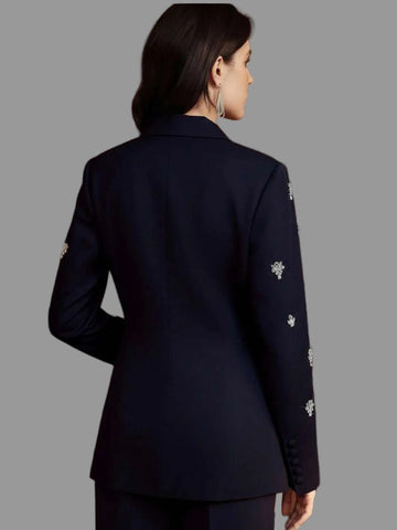 TRAJE DE CHAQUETA CON ADORNO CRISTALES 6 CLRS