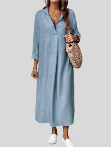 VESTIDO TÚNICA CON ESCOTE 5 CLRS