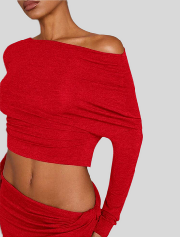 SEXY SET T-SHIRT LONG SKIRT 5 COLRS