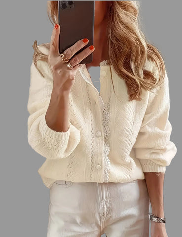 CHAQUETAS DE PUNTO CON BORDE PUNTILLA 5 CLRS