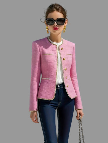 CHAQUETA CORTA ESTILO CHANEL 2 CLRS