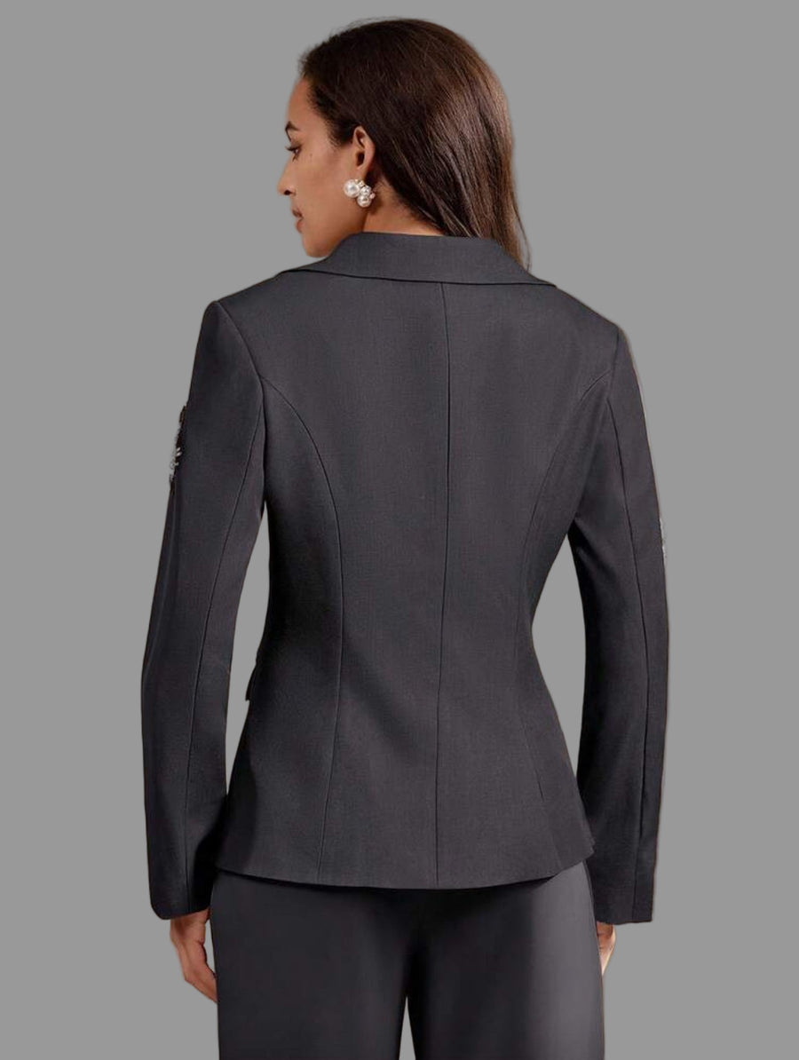 TRAJE DE CHAQUETA CON APLICACIONES DE CRISTAL 4 CLRS