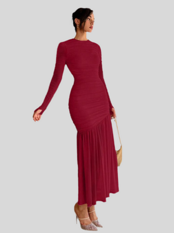 VESTIDO DE TUL DRAPEDO 19 CLRS