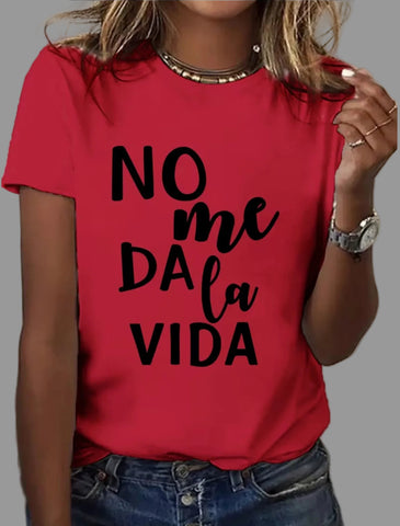 CAMISETA NO ME DA LA VIDA 9 CLRS