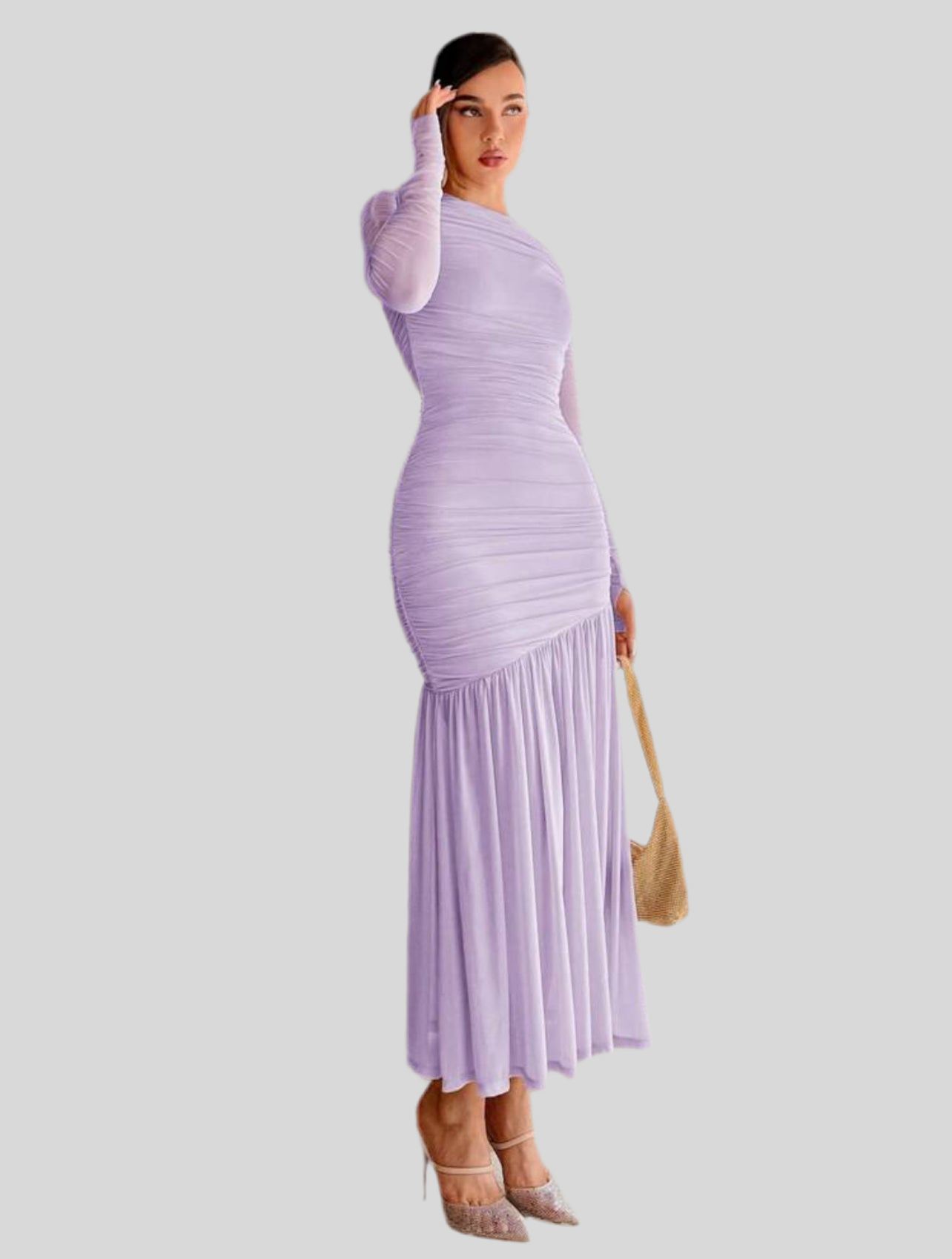 VESTIDO DE TUL DRAPEDO 19 CLRS
