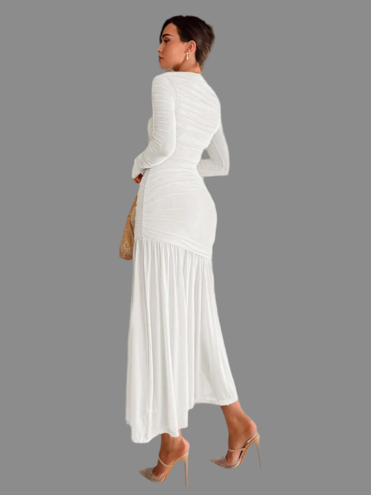 VESTIDO DE TUL DRAPEDO 19 CLRS