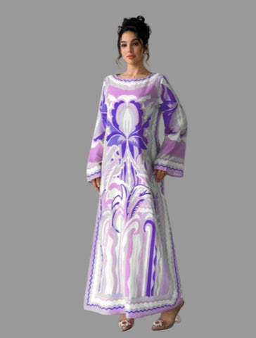 KAFTAN ESTAMPADO FLOR 2 CLRS