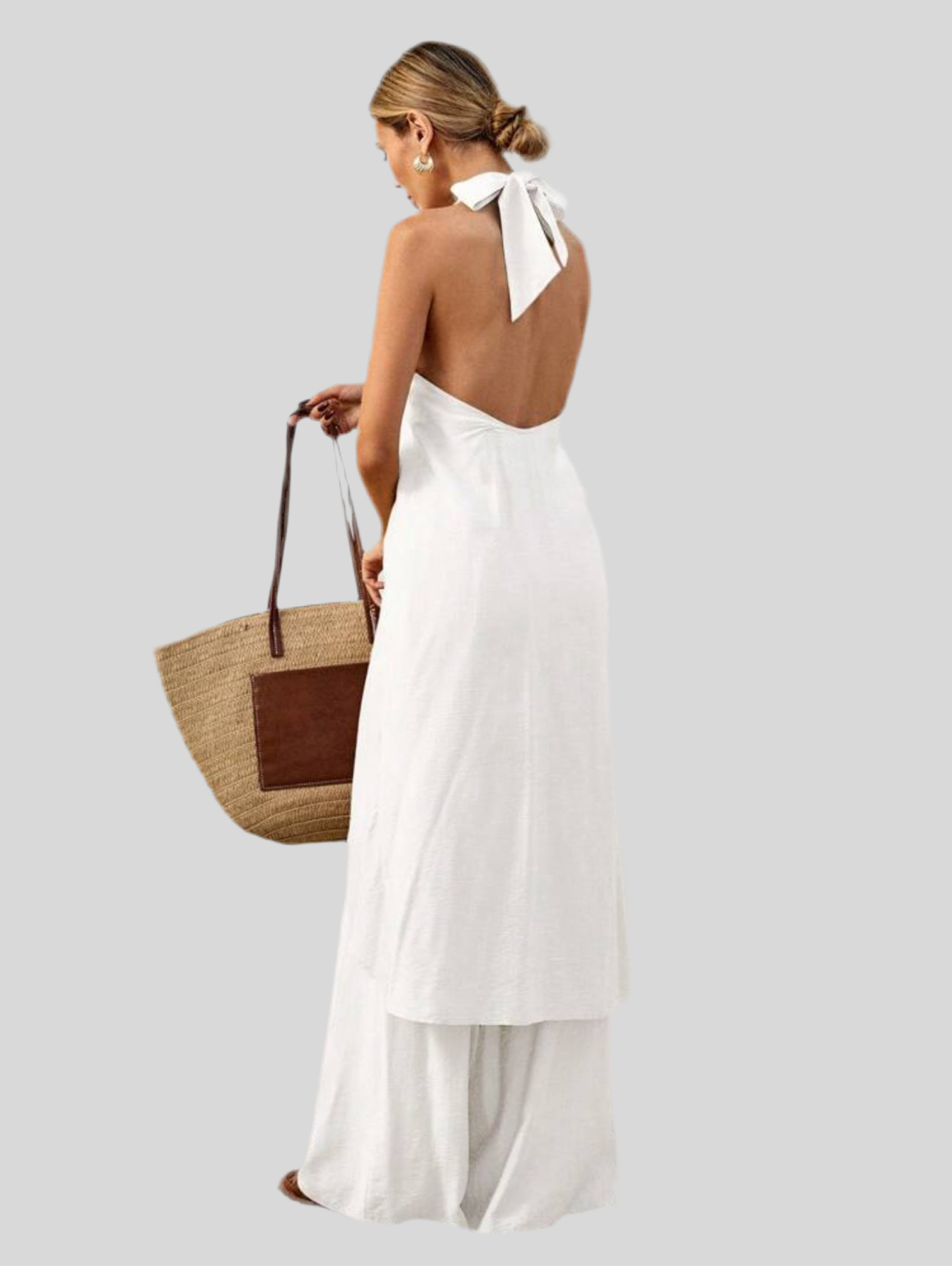 CONJUNTO TOP LARGO CON LAZO 6 CLRS