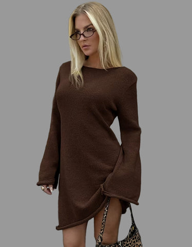 VESTIDO CORTO DE PUNTO A-LINE 3 CLRS