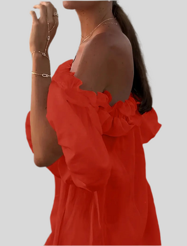 VESTIDO VERANO OPEN SHOULDERS 6 CLRS
