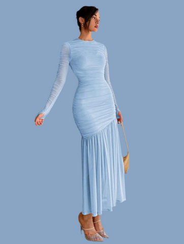 VESTIDO DE TUL DRAPEDO 19 CLRS