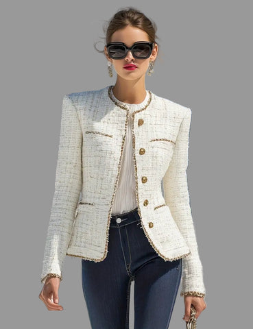 CHAQUETA CORTA ESTILO CHANEL 2 CLRS
