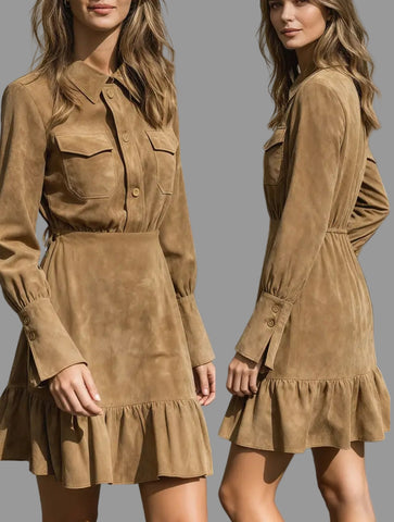 VESTIDO CAMISERO BOLSILLOS FRONTALES