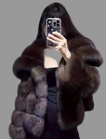 CHAQUETA CORTA FAUX FUR ZORRO