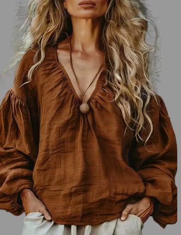 CAMISA ABLUSADA MANGA FRUNCIDA 5 CLRS