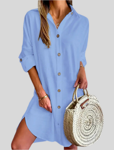 BLUSÓN CAMISERO LARGO 7 CLRS