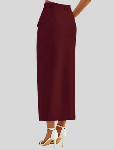 STRAIGHT EXECUTIVE SKIRT 4 CLRS