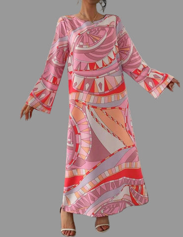 KAFTAN LARGO ESTAMPADO 2 CLRS