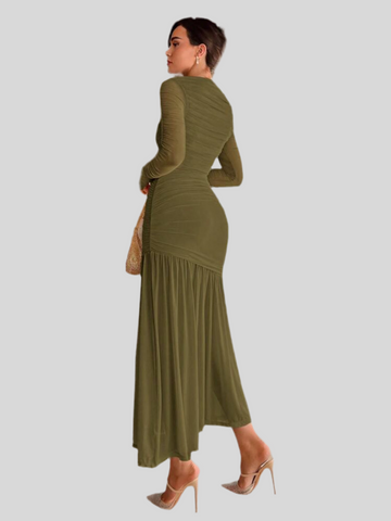 VESTIDO DE TUL DRAPEDO 19 CLRS