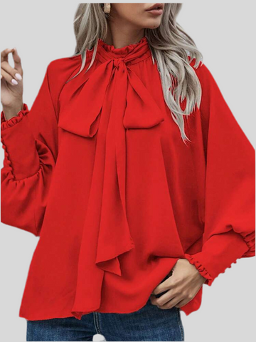 CAMISA CON CON LAZADA Y PUÑOS 10 CLRS