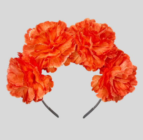DIADEMA TOCADO DE FLORES GRANDE 9 CLRS