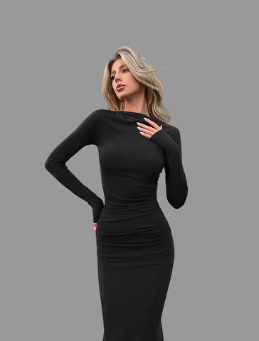 VESTIDO LARGO DE LYCRA SIRENA 6 CLRS