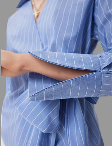 CAMISA CRUZADA CON LAZO