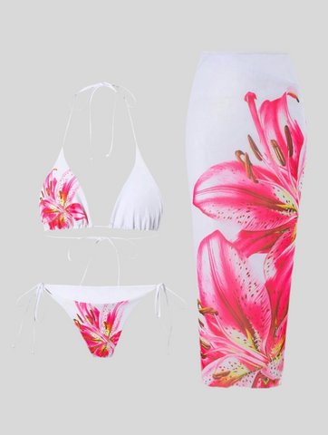 CONJUNTO DE BIKINI Y FALDA NET 16 CLRS