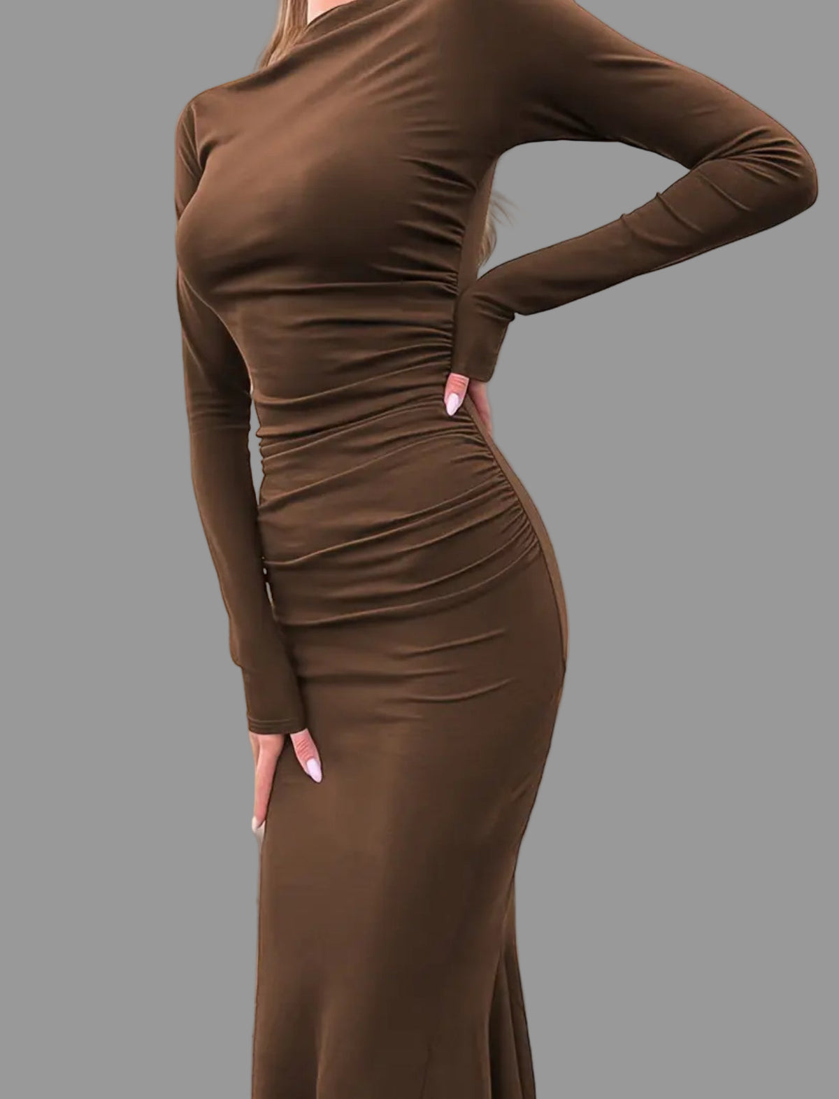 VESTIDO LARGO DE LYCRA SIRENA 6 CLRS